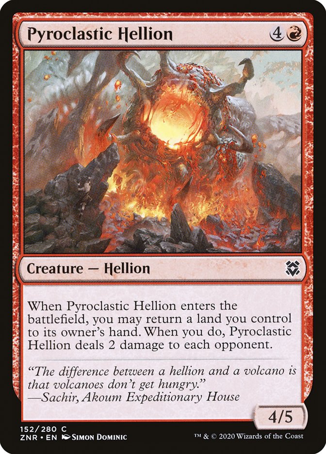 Pyroclastic Hellion [Zendikar Rising] | Arkham Games and Comics