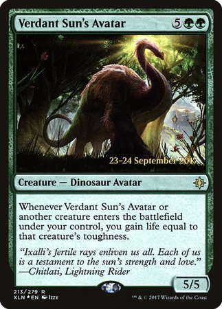 Verdant Sun's Avatar [Ixalan Promos] | Arkham Games and Comics