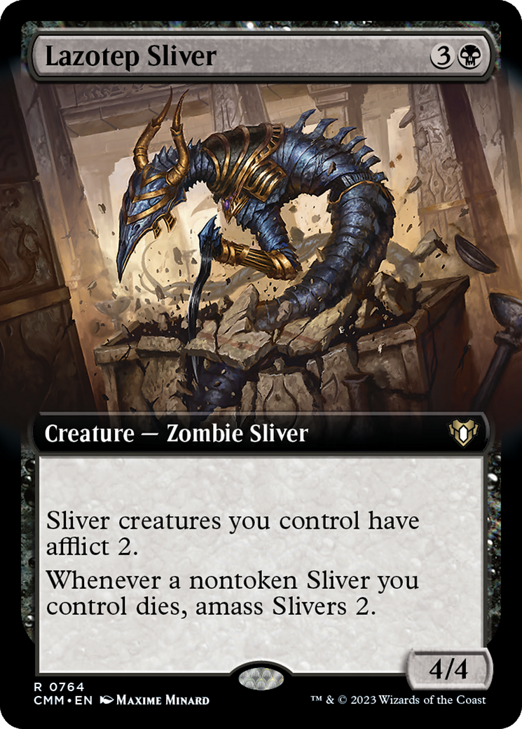 Lazotep Sliver (Extended Art) [Commander Masters] | Arkham Games and Comics