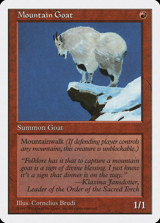 Mountain Goat [Fifth Edition] | Arkham Games and Comics