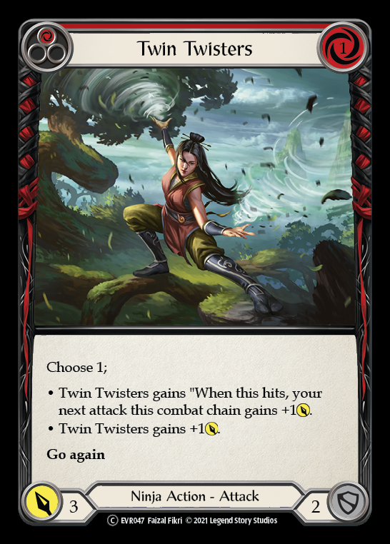 Twin Twisters (Red) [EVR047] (Everfest)  1st Edition Rainbow Foil | Arkham Games and Comics