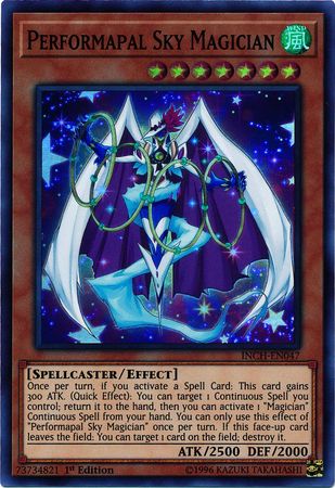 Performapal Sky Magician [INCH-EN047] Super Rare | Arkham Games and Comics