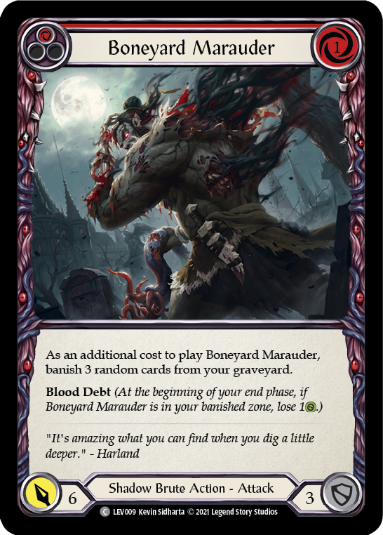 Boneyard Marauder (Red) [LEV009] (Monarch Levia Blitz Deck) | Arkham Games and Comics