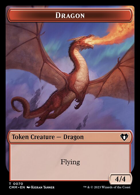 Soldier // Dragon (0021) Double-Sided Token [Commander Masters Tokens] | Arkham Games and Comics