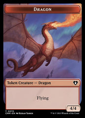 Soldier // Dragon (0021) Double-Sided Token [Commander Masters Tokens] | Arkham Games and Comics