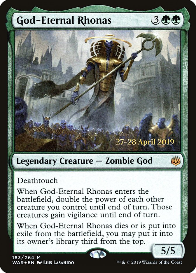 God-Eternal Rhonas  [War of the Spark Prerelease Promos] | Arkham Games and Comics