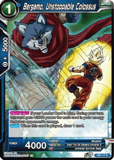 Bergamo, Unstoppable Colossus (EB1-17) [Battle Evolution Booster] | Arkham Games and Comics