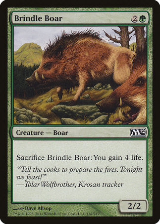 Brindle Boar [Magic 2012] | Arkham Games and Comics