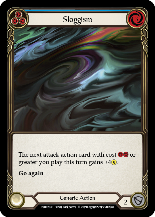 Sloggism (Blue) [BVO029-C] (Bravo Hero Deck)  1st Edition Normal | Arkham Games and Comics