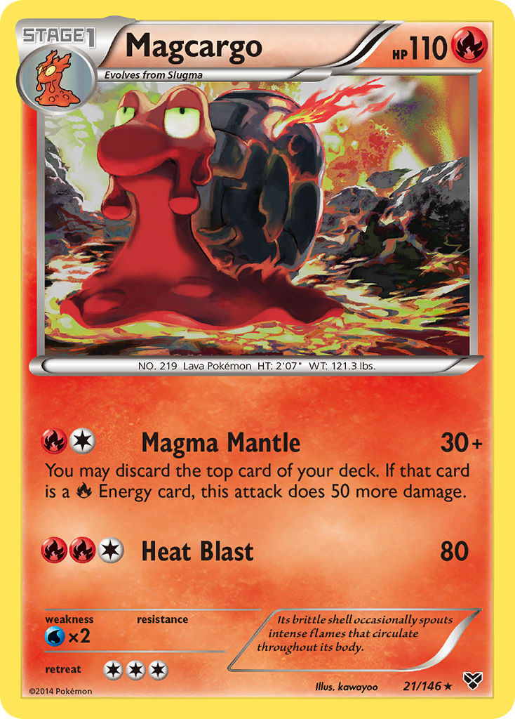 Magcargo (21/146) [XY: Base Set] | Arkham Games and Comics