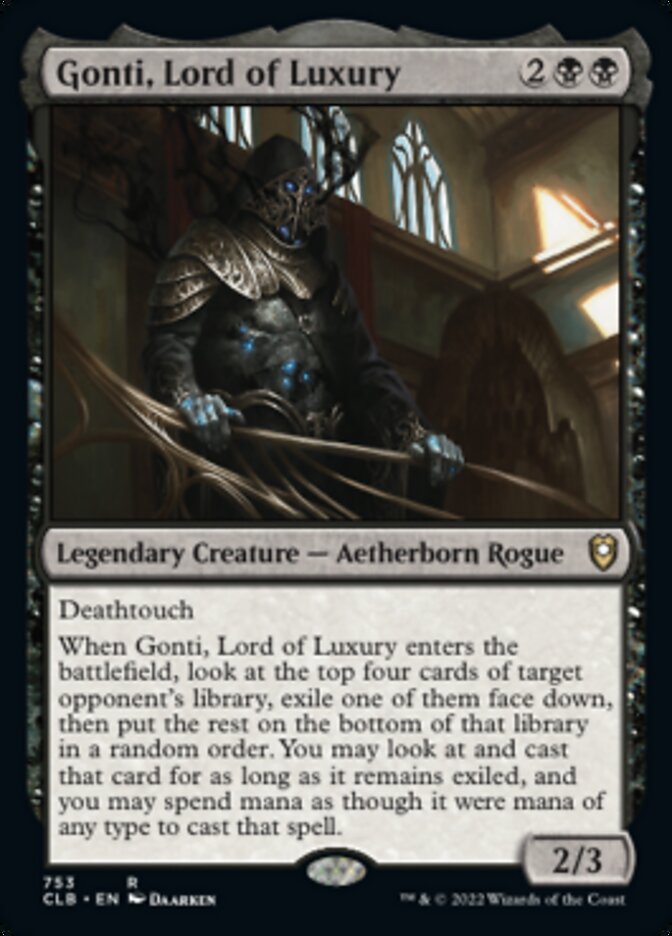 Gonti, Lord of Luxury [Commander Legends: Battle for Baldur's Gate] | Arkham Games and Comics