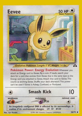 Eevee (38/75) [Neo Discovery Unlimited] | Arkham Games and Comics