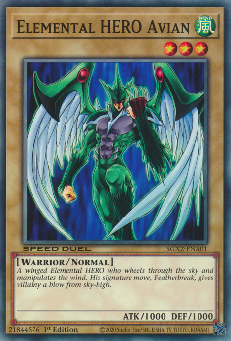 Elemental HERO Avian [SGX2-ENA01] Common | Arkham Games and Comics