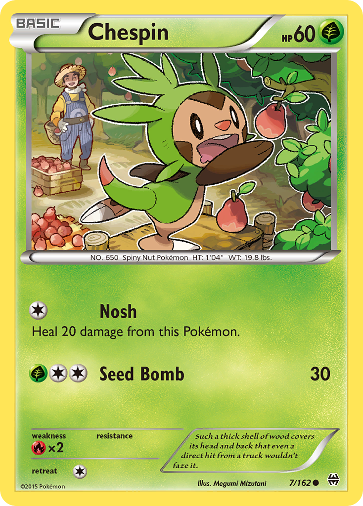 Chespin (7/162) [XY: BREAKthrough] | Arkham Games and Comics