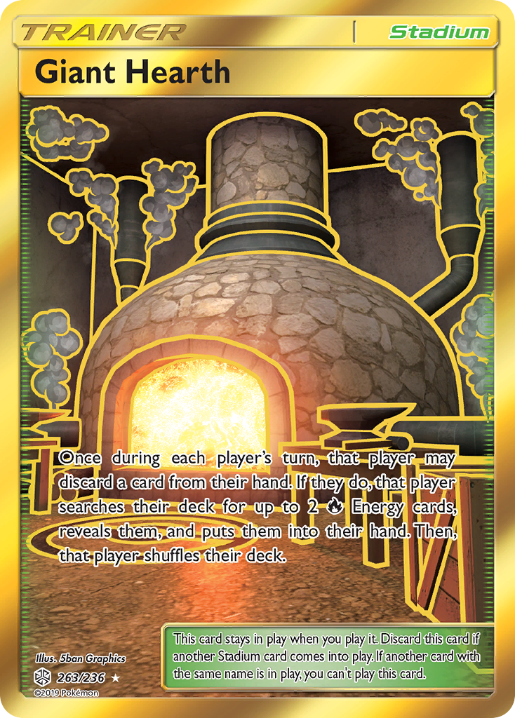 Giant Hearth (263/236) [Sun & Moon: Cosmic Eclipse] | Arkham Games and Comics