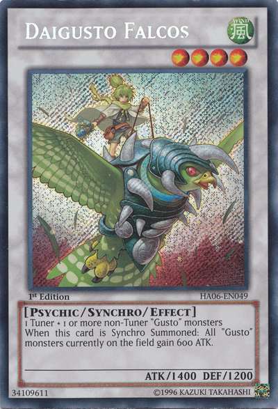 Daigusto Falcos [HA06-EN049] Secret Rare | Arkham Games and Comics