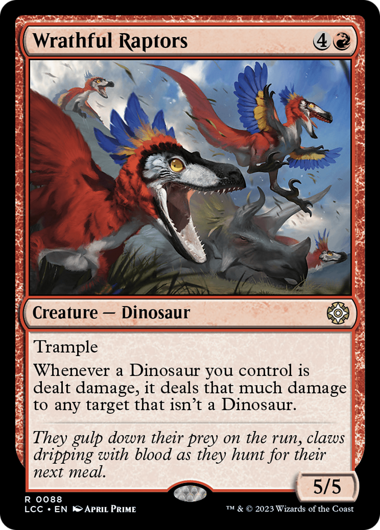 Wrathful Raptors [The Lost Caverns of Ixalan Commander] | Arkham Games and Comics