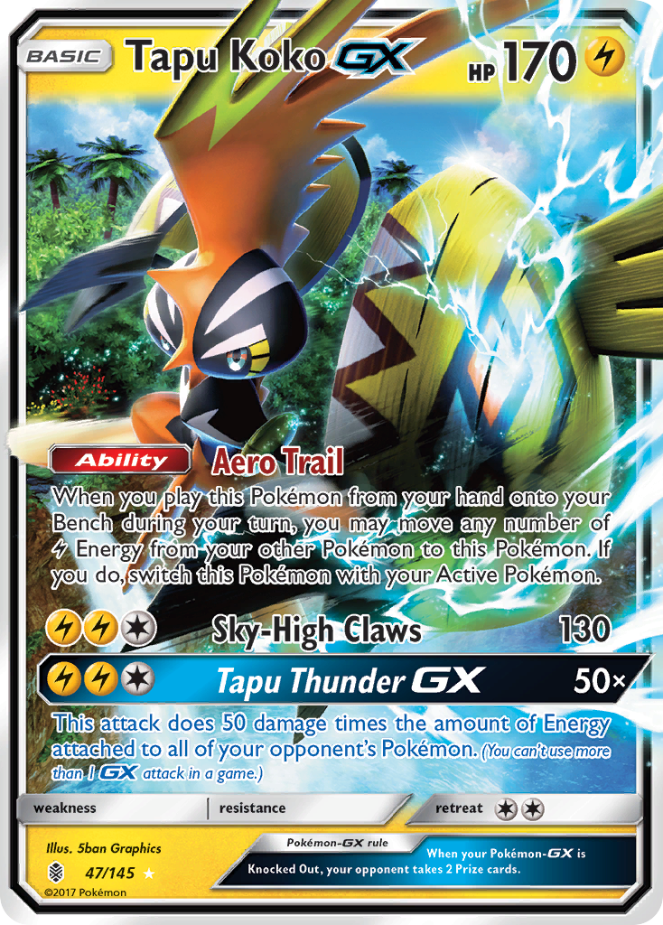 Tapu Koko GX (47/145) [Sun & Moon: Guardians Rising] | Arkham Games and Comics