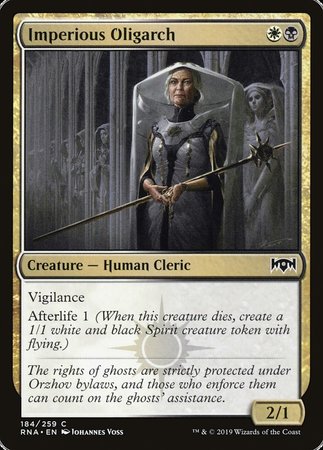 Imperious Oligarch [Ravnica Allegiance] | Arkham Games and Comics