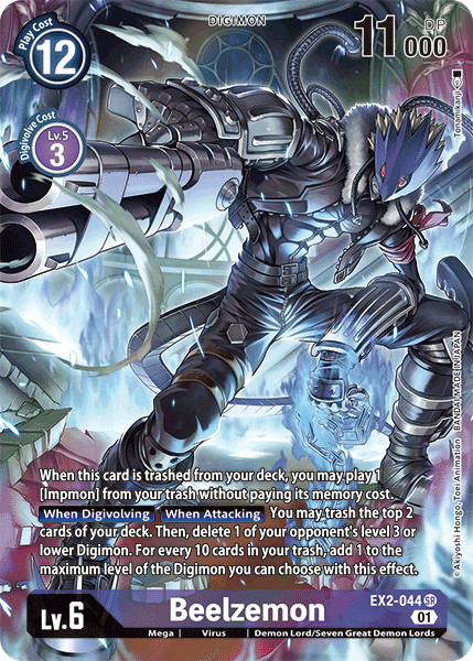 Beelzemon [EX2-044] (Alternate Art) [Digital Hazard] | Arkham Games and Comics