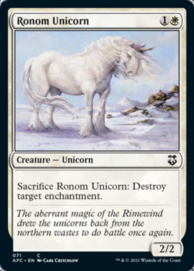 Ronom Unicorn [Dungeons & Dragons: Adventures in the Forgotten Realms Commander] | Arkham Games and Comics