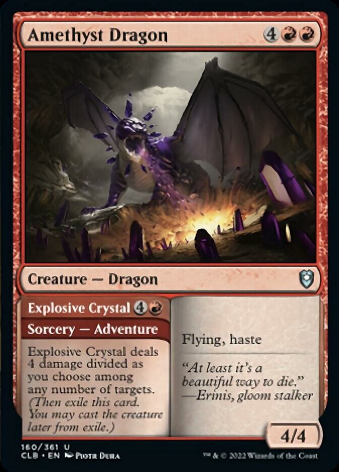 Amethyst Dragon // Explosive Crystal [Commander Legends: Battle for Baldur's Gate] | Arkham Games and Comics