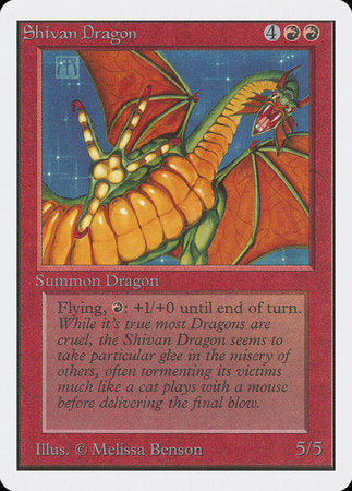Shivan Dragon [Unlimited Edition] | Arkham Games and Comics