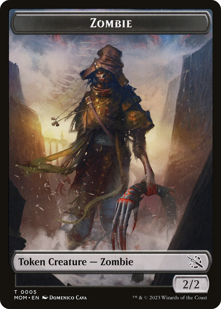 Elemental (02) // Zombie Double-Sided Token [March of the Machine Tokens] | Arkham Games and Comics