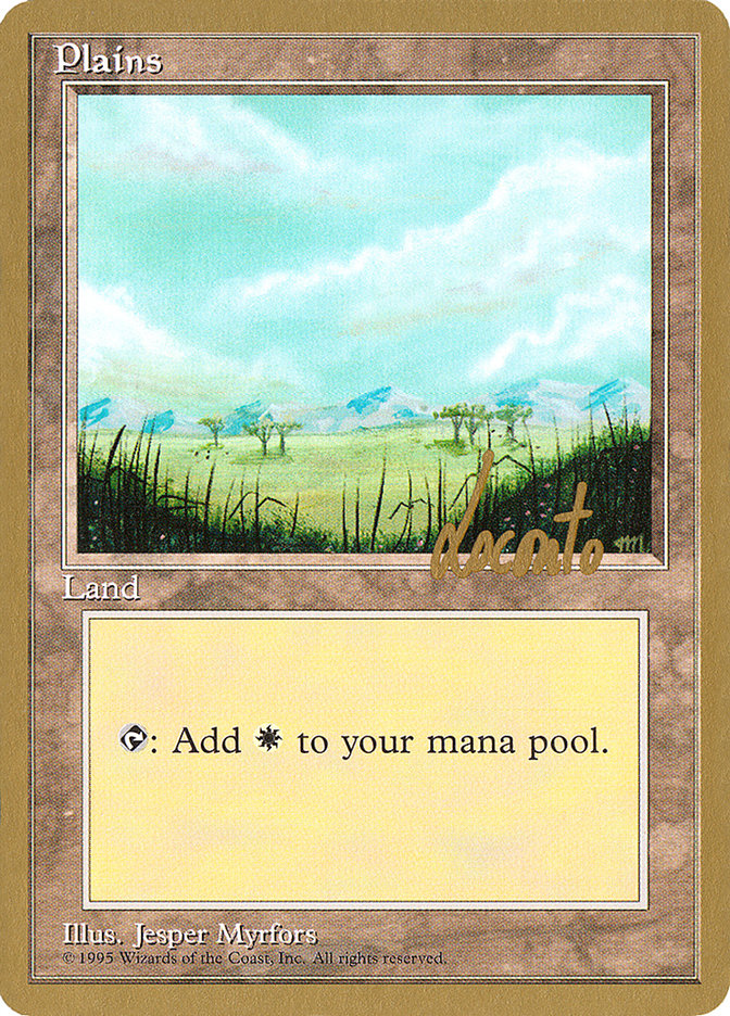 Plains (ml365) (Michael Loconto) [Pro Tour Collector Set] | Arkham Games and Comics
