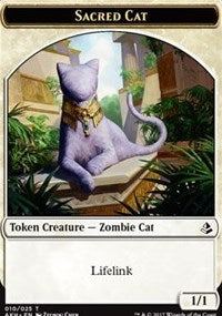 Sacred Cat // Insect Token [Amonkhet Tokens] | Arkham Games and Comics