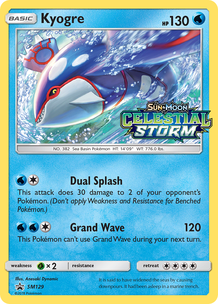 Kyogre (SM129) [Sun & Moon: Black Star Promos] | Arkham Games and Comics