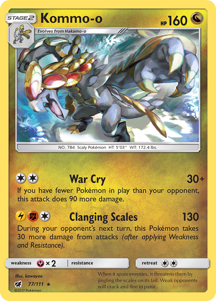 Kommo-o (77/111) [Sun & Moon: Crimson Invasion] | Arkham Games and Comics