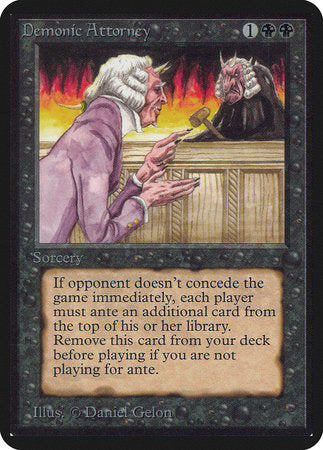 Demonic Attorney [Limited Edition Alpha] | Arkham Games and Comics