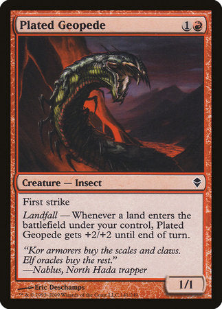 Plated Geopede [Zendikar] | Arkham Games and Comics