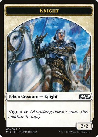 Knight Token [Core Set 2019 Tokens] | Arkham Games and Comics