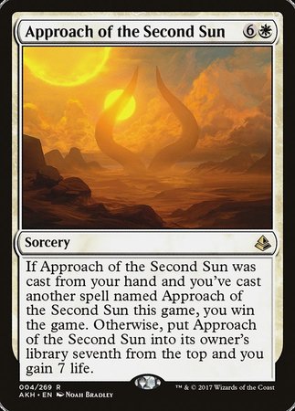 Approach of the Second Sun [Amonkhet] | Arkham Games and Comics