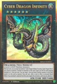 Cyber Dragon Infinity (Alternate Art) [MAGO-EN033] Gold Rare | Arkham Games and Comics