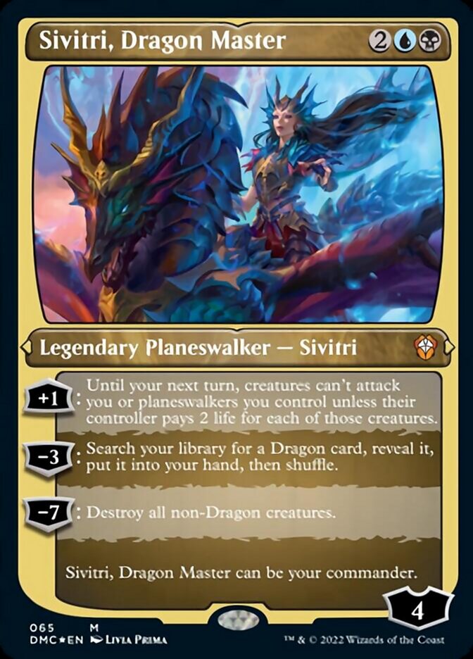 Sivitri, Dragon Master (Foil Etched) [Dominaria United Commander] | Arkham Games and Comics