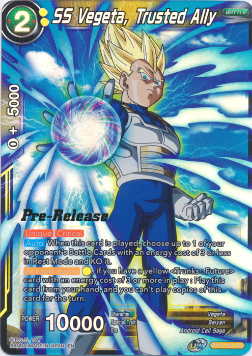 SS Vegeta, Trusted Ally (BT13-100) [Supreme Rivalry Prerelease Promos] | Arkham Games and Comics