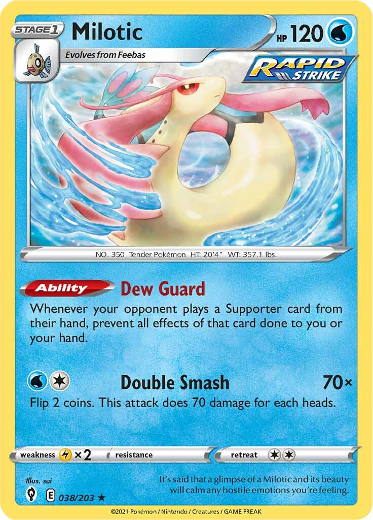 Milotic (038/203) [Sword & Shield: Evolving Skies] | Arkham Games and Comics