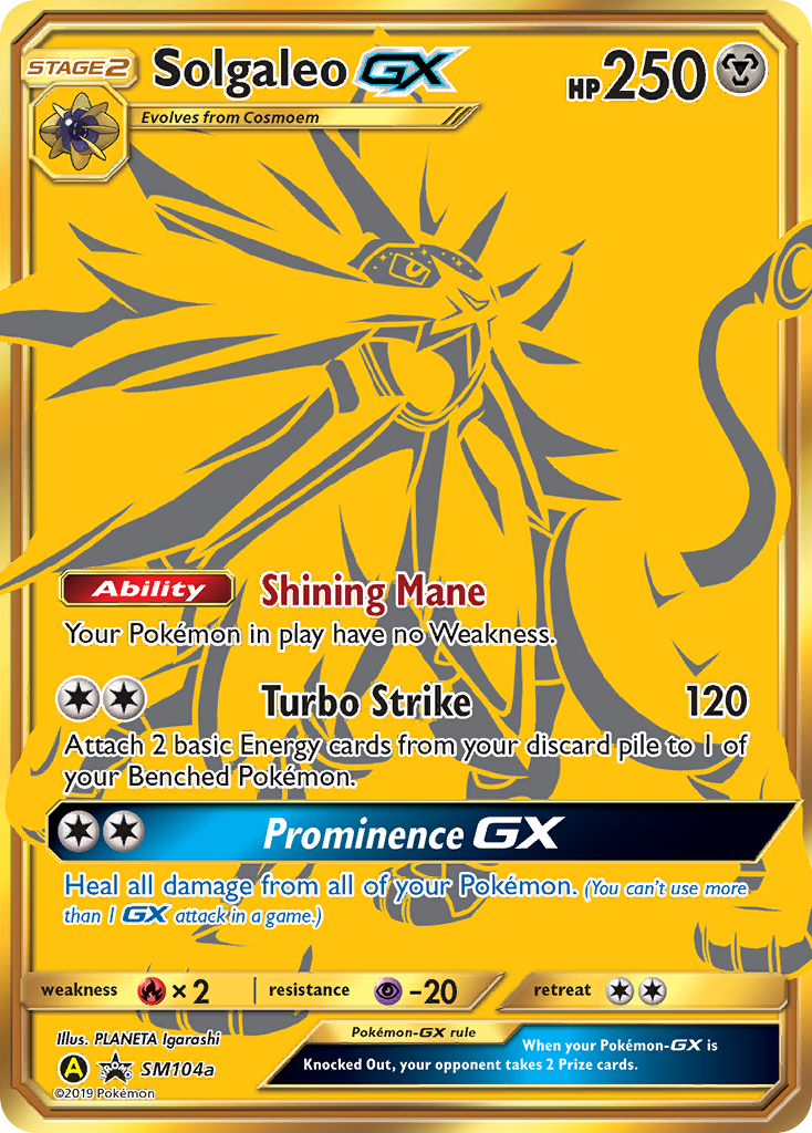 Solgaleo GX (SM104a) [Sun & Moon: Black Star Promos] | Arkham Games and Comics