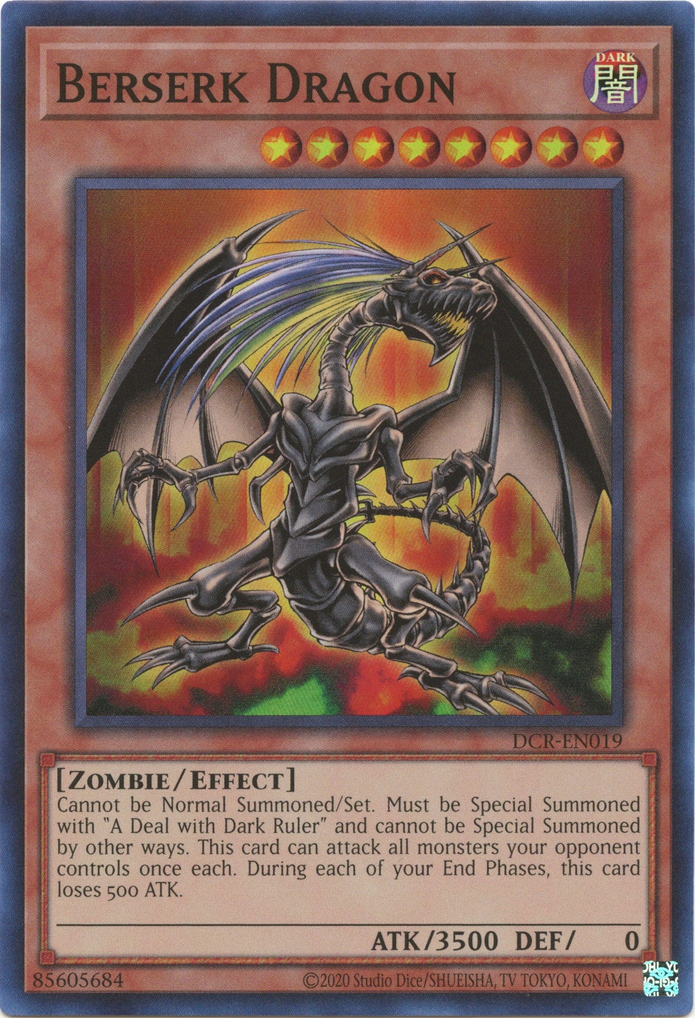 Berserk Dragon (25th Anniversary) [DCR-EN019] Super Rare | Arkham Games and Comics