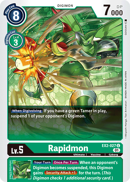 Rapidmon [EX2-027] [Digital Hazard] | Arkham Games and Comics