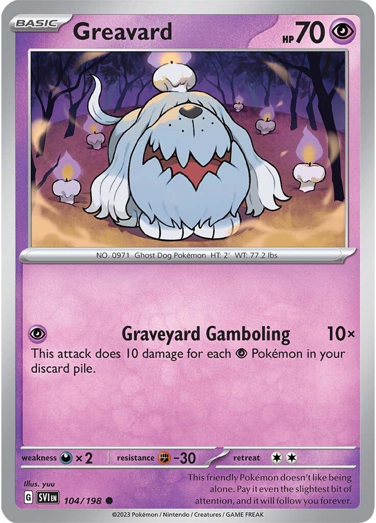 Greavard (104/198) [Scarlet & Violet: Base Set] | Arkham Games and Comics