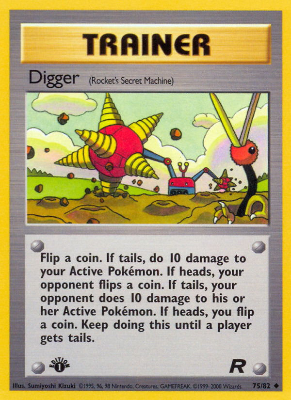 Digger (75/82) [Team Rocket 1st Edition] | Arkham Games and Comics