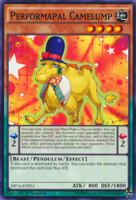 Performapal Camelump [MP16-EN051] Common | Arkham Games and Comics