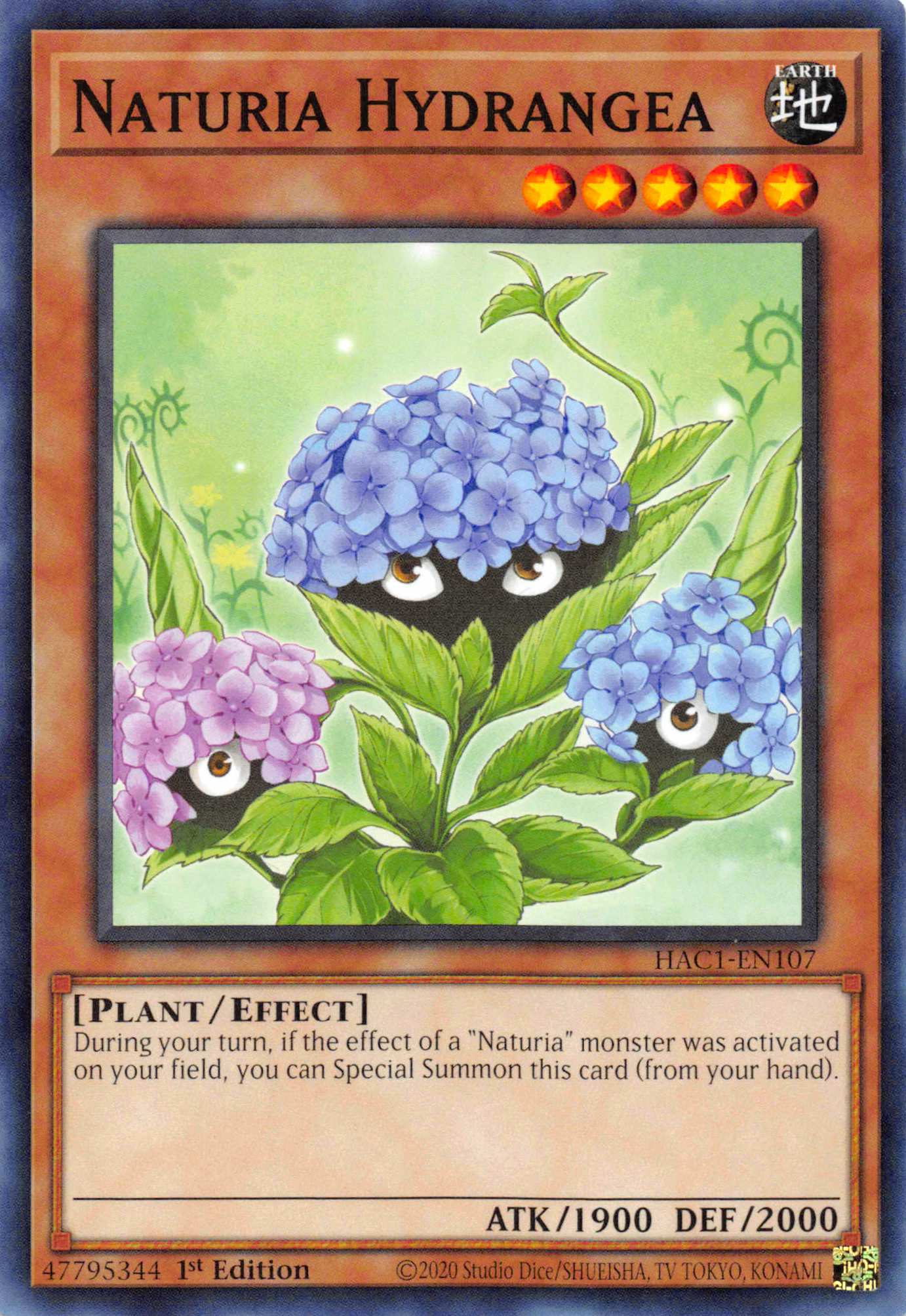 Naturia Hydrangea [HAC1-EN107] Common | Arkham Games and Comics