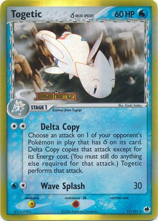 Togetic (11/101) (Delta Species) (Stamped) [EX: Dragon Frontiers] | Arkham Games and Comics