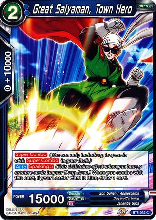 Great Saiyaman, Town Hero (BT5-032) [Miraculous Revival] | Arkham Games and Comics