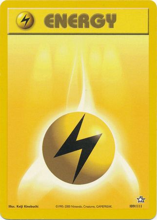 Lightning Energy (109/111) [Neo Genesis Unlimited] | Arkham Games and Comics